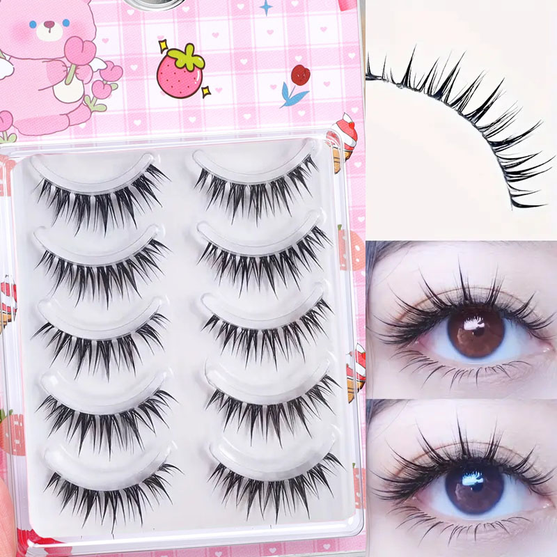 Eyelash Extension Cat Eye - 5 пар накладных ресниц в стиле