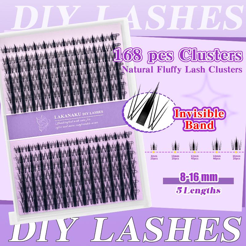 Eyelash Extension For Beginners - Натуральные накладные ресницы-пучки для легкого и