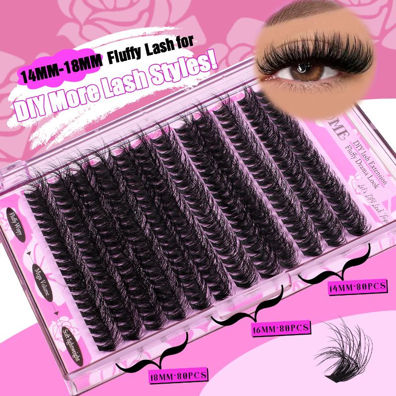 Eyelash Extension Volume - Накладные ресницы Volume D Curl, 14-18