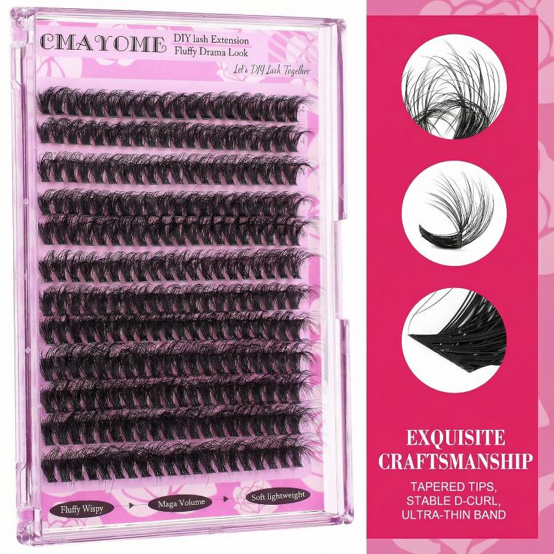 Eyelash Extension Last - Наращивание ресниц Wispy D Curl Cluster