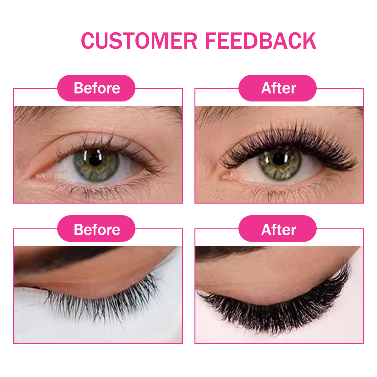 Новые суперузкие готовые пучки – обзор и цена Eyelash Extension Medium