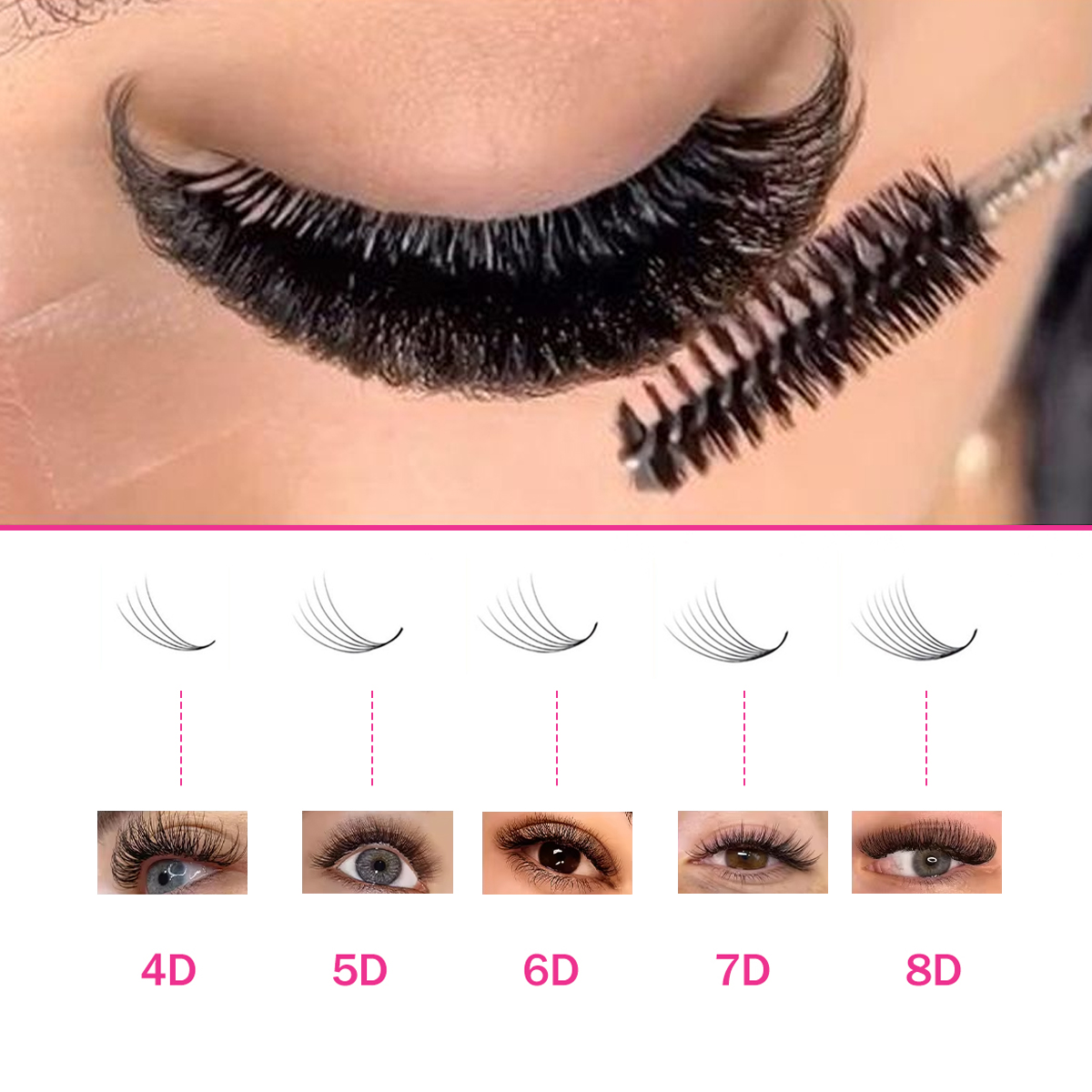 Новые суперузкие готовые пучки – обзор и цена Eyelash Extension Medium