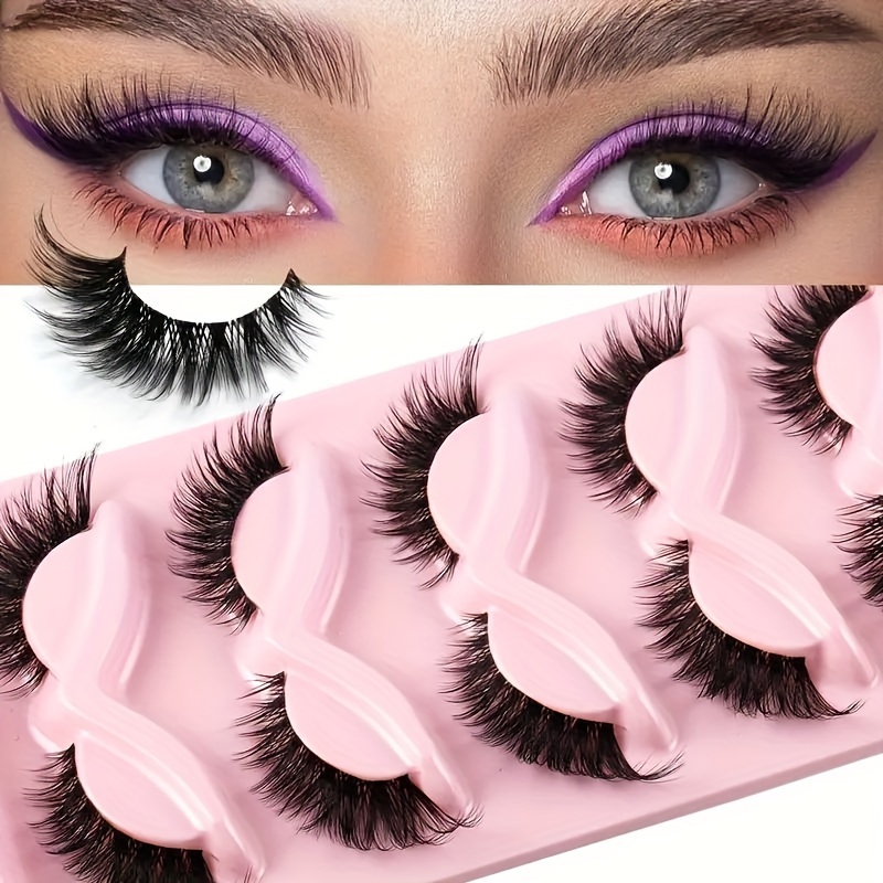5 пар накладных ресниц «кошачи – обзор и цена Eyelash Extension Cat Eye