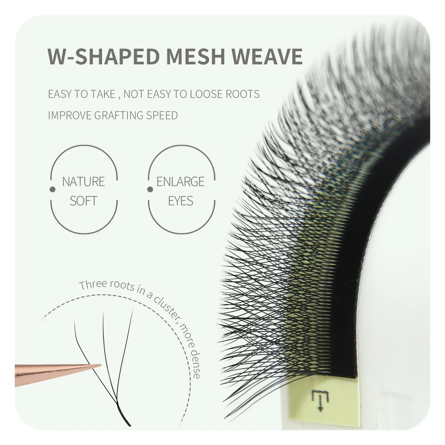 ANNAFRIS Коричневые W-образные – обзор и цена Eyelash Extensions Classic