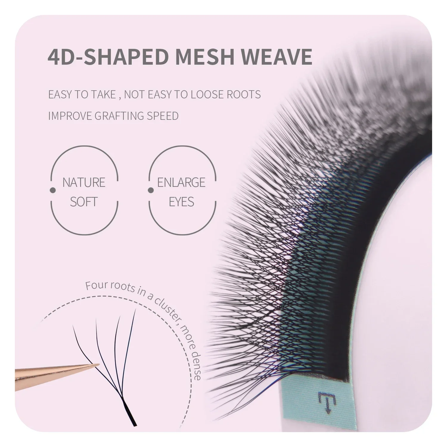 ANNAFRIS Коричневые W-образные – обзор и цена Eyelash Extensions Classic