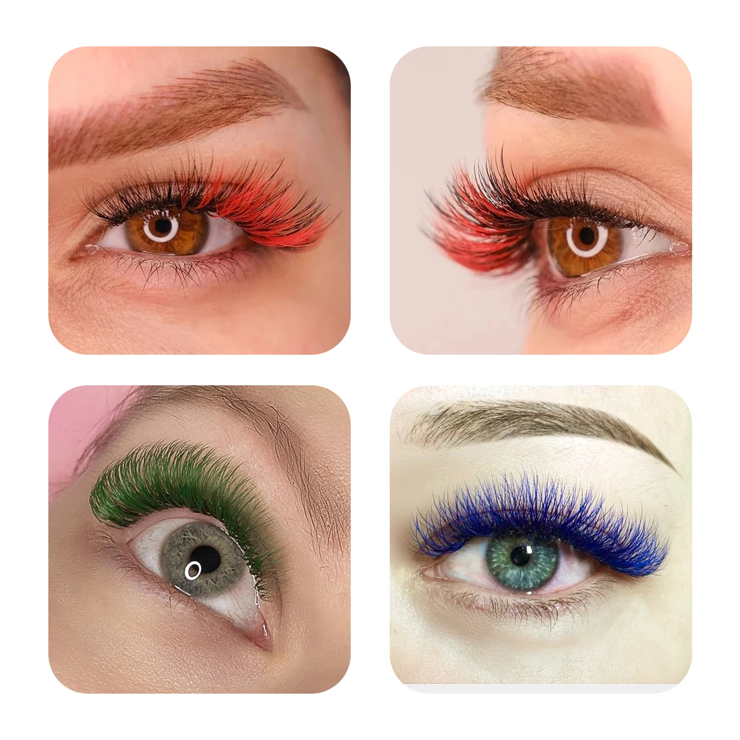 GLAMLASH Цветные ресницы Фиоле – обзор и цена Eyelash Extensions Classic