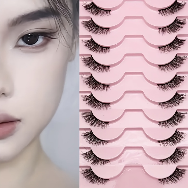 10 пар натуральных пушистых по – обзор и цена Eyelash Extension Cat Eye