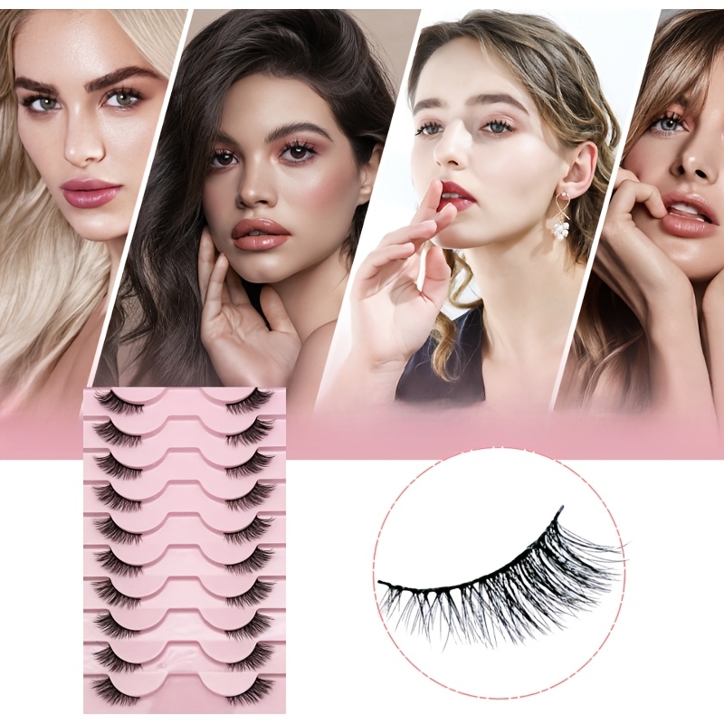 10 пар натуральных пушистых по – обзор и цена Eyelash Extension Cat Eye